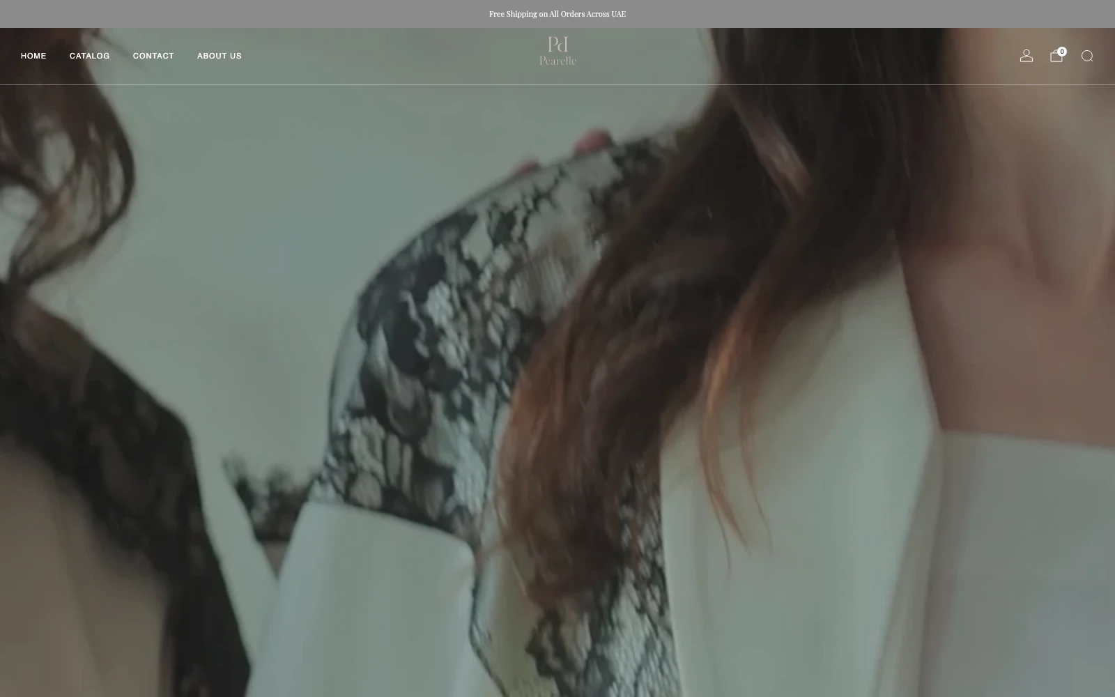 Pearelle e-commerce website presentation
