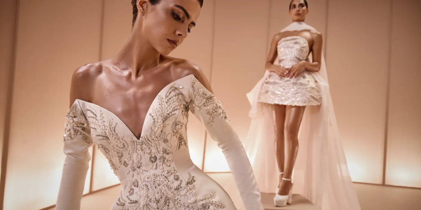 Elio Abou Fayssal couture collection on set
